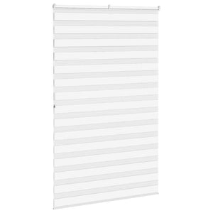 vidaXL Zebra Blind White 150x200 cm Fabric Width 145.9 cm Polyester