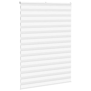 vidaXL Zebra Blind White 155x200 cm Fabric Width 150.9 cm Polyester