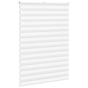 vidaXL Zebra Blind White 165x200 cm Fabric Width 160.9 cm Polyester