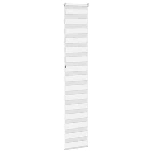 vidaXL Zebra Blind White 45x230 cm Fabric Width 40.9 cm Polyester