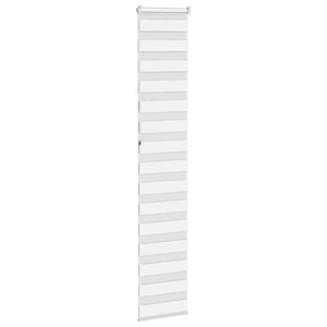 vidaXL Zebra Blind White 50x230 cm Fabric Width 45.9 cm Polyester