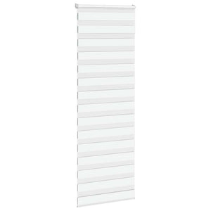 vidaXL Zebra Blind White 70x230 cm Fabric Width 65.9 cm Polyester