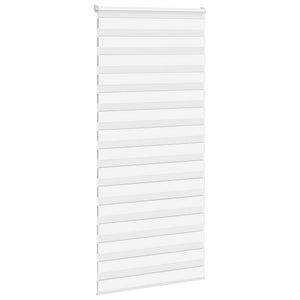 vidaXL Zebra Blind White 95x230 cm Fabric Width 90.9 cm Polyester