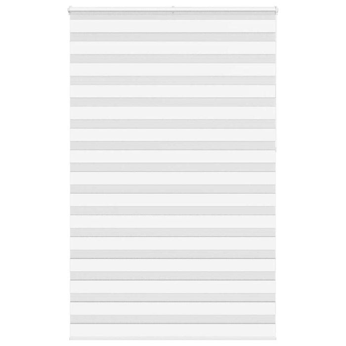 vidaXL Zebra Blind White 145x230 cm Fabric Width 140.9 cm Polyester