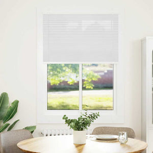 vidaXL Pleated Blind White 90x100 cm Fabric Width 89.4 cm Polyester