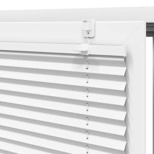 vidaXL Pleated Blind White 90x100 cm Fabric Width 89.4 cm Polyester