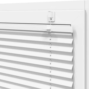 vidaXL Pleated Blind White 90x100 cm Fabric Width 89.4 cm Polyester