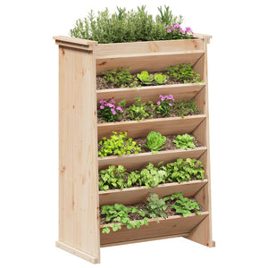 vidaXL Herb Planter 6-Tier 69x40x101.5 cm Solid Wood Pine