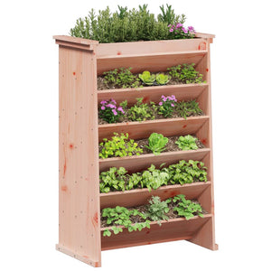 vidaXL Herb Planter 6-Tier 69x40x101.5 cm Solid Wood Douglas