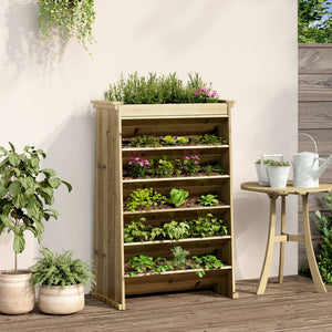 vidaXL Herb Planter 6-Tier 69x40x101.5 cm Impregnated Wood Pine