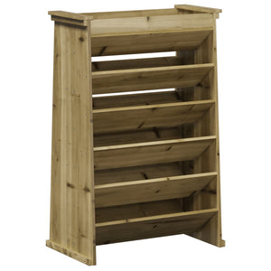 vidaXL Herb Planter 6-Tier 69x40x101.5 cm Impregnated Wood Pine