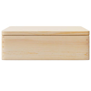 vidaXL Wooden Box with Lid 40x30x13 cm Solid Wood Pine