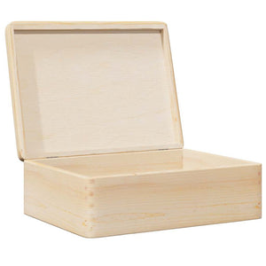 vidaXL Wooden Box with Lid 40x30x13 cm Solid Wood Pine