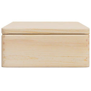 vidaXL Wooden Box with Lid 40x30x13 cm Solid Wood Pine