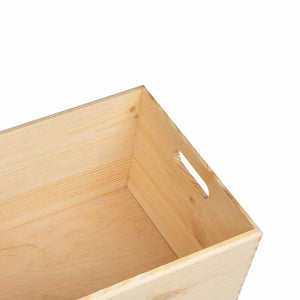 vidaXL Wooden Box with Handles 40x30x23 cm Solid Wood Pine