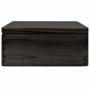 vidaXL Wooden Box with Lid Black 40x30x13 cm Solid Wood Pine