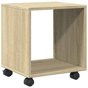 vidaXL Rolling Cabinet Sonoma Oak 37x33x42.5 cm Engineered Wood