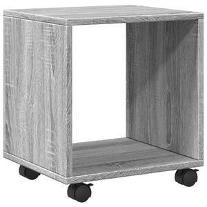 vidaXL Rolling Cabinet Grey Sonoma 37x33x42.5 cm Engineered Wood