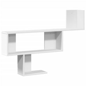 vidaXL Wall Shelf White 100x15x70 cm Engineered Wood