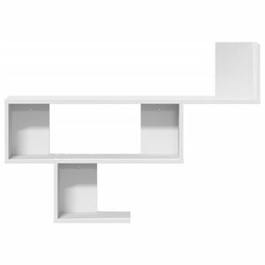 vidaXL Wall Shelf White 100x15x70 cm Engineered Wood