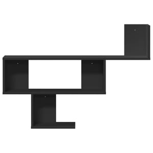 vidaXL Wall Shelf Black 100x15x70 cm Engineered Wood