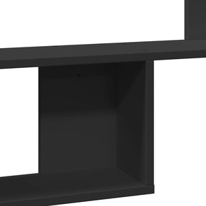 vidaXL Wall Shelf Black 100x15x70 cm Engineered Wood