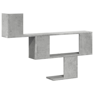 vidaXL Wall Shelf Concrete Grey 100x15x70 cm Engineered Wood