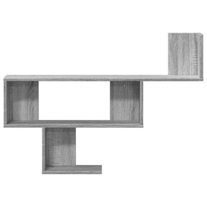 vidaXL Wall Shelf Grey Sonoma 100x15x70 cm Engineered Wood