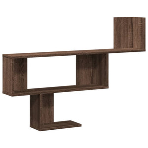 vidaXL Wall Shelf Brown Oak 100x15x70 cm Engineered Wood