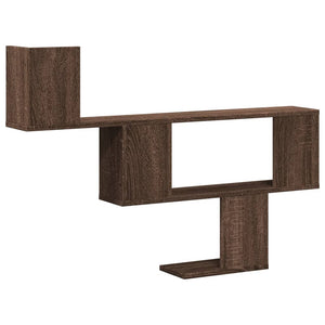 vidaXL Wall Shelf Brown Oak 100x15x70 cm Engineered Wood