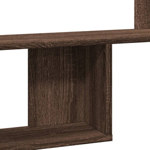 vidaXL Wall Shelf Brown Oak 100x15x70 cm Engineered Wood