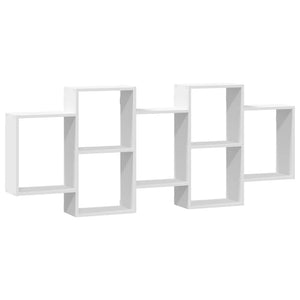 vidaXL Wall Shelf White 159x18x65 cm Engineered Wood