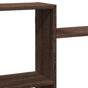 vidaXL Wall Shelf Brown Oak 159x18x65 cm Engineered Wood