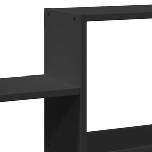 vidaXL Wall Shelf Black 96x18x60 cm Engineered Wood