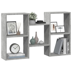 vidaXL Wall Shelf Concrete Grey 96x18x60 cm Engineered Wood