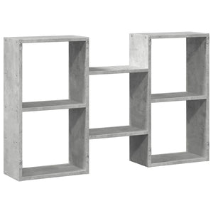 vidaXL Wall Shelf Concrete Grey 96x18x60 cm Engineered Wood