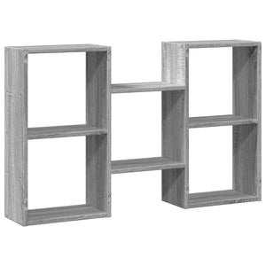 vidaXL Wall Shelf Grey Sonoma 96x18x60 cm Engineered Wood