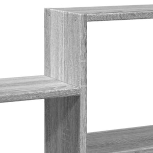 vidaXL Wall Shelf Grey Sonoma 96x18x60 cm Engineered Wood