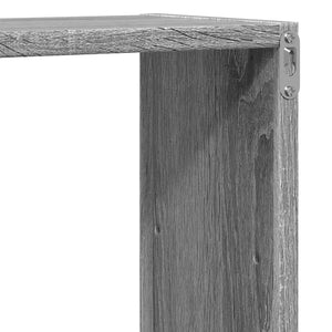 vidaXL Wall Shelf Grey Sonoma 96x18x60 cm Engineered Wood