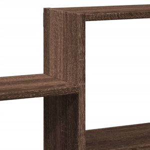 vidaXL Wall Shelf Brown Oak 96x18x60 cm Engineered Wood