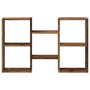 vidaXL Wall Shelf Old Wood 96x18x60 cm Engineered Wood