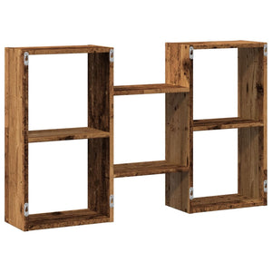 vidaXL Wall Shelf Old Wood 96x18x60 cm Engineered Wood