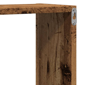 vidaXL Wall Shelf Old Wood 96x18x60 cm Engineered Wood