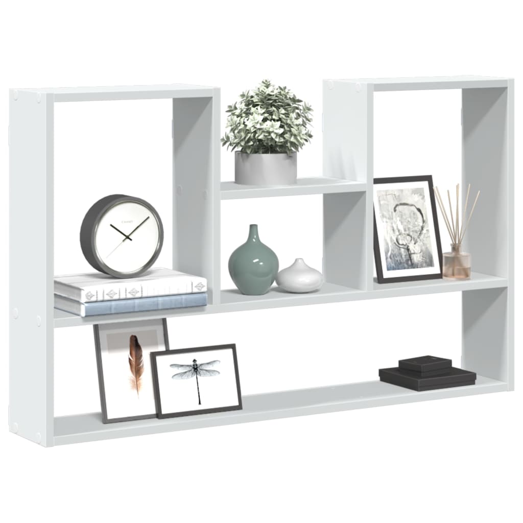 vidaXL Wall Shelf White 99x15x60 cm Engineered Wood