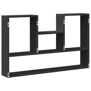 vidaXL Wall Shelf Black 99x15x60 cm Engineered Wood