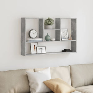 vidaXL Wall Shelf Concrete Grey 99x15x60 cm Engineered Wood