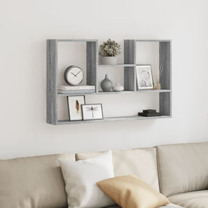 vidaXL Wall Shelf Grey Sonoma 99x15x60 cm Engineered Wood