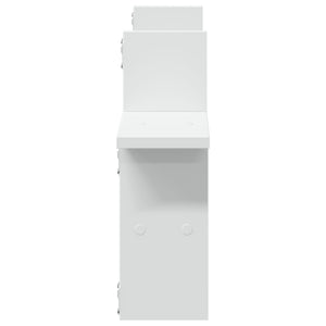 vidaXL Wall Shelves 2 pcs White 38x12x38 cm Engineered Wood