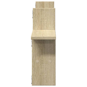 vidaXL Wall Shelves 2 pcs Sonoma Oak 38x12x38 cm Engineered Wood