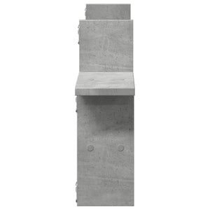 vidaXL Wall Shelves 2 pcs Concrete Grey 38x12x38 cm Engineered Wood